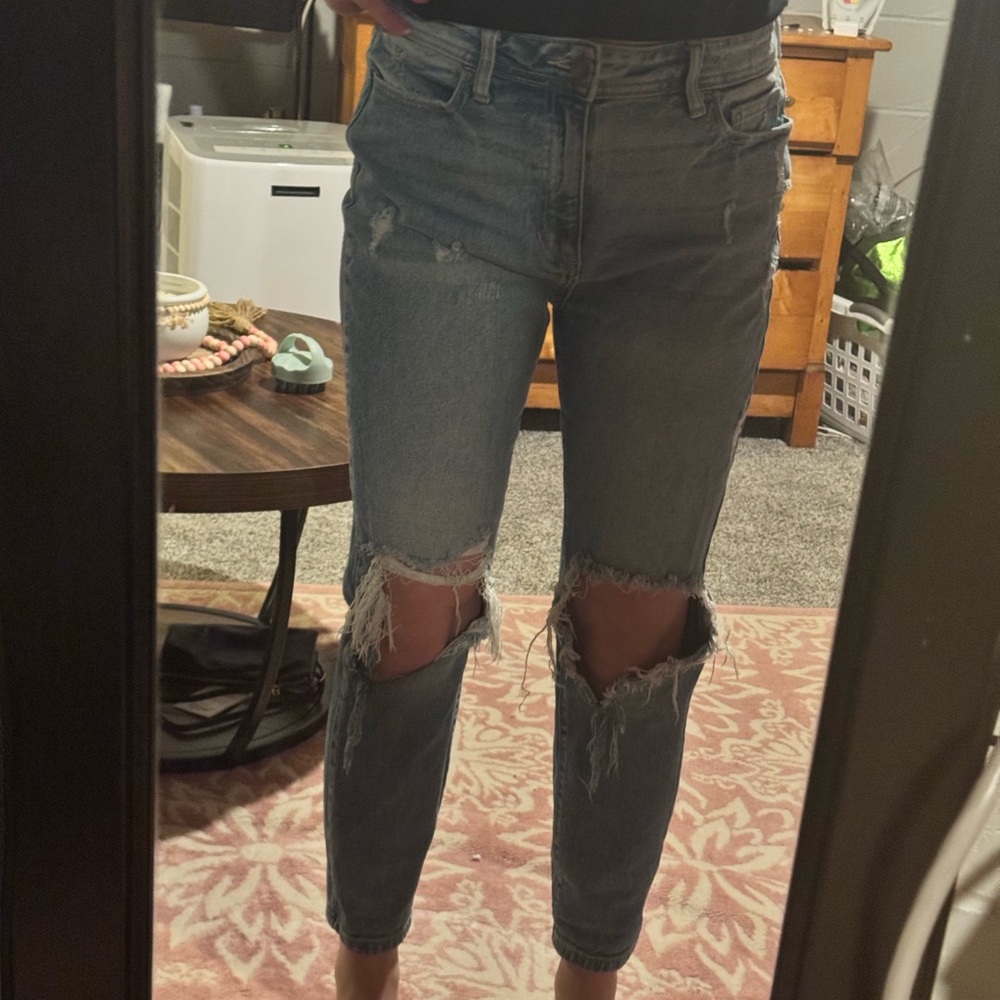 Distressed Blue Women's Jeans